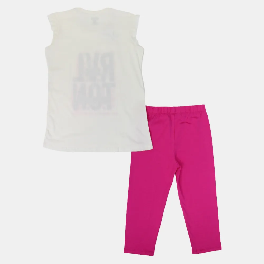 Pyjama sans manches en coton pour filles