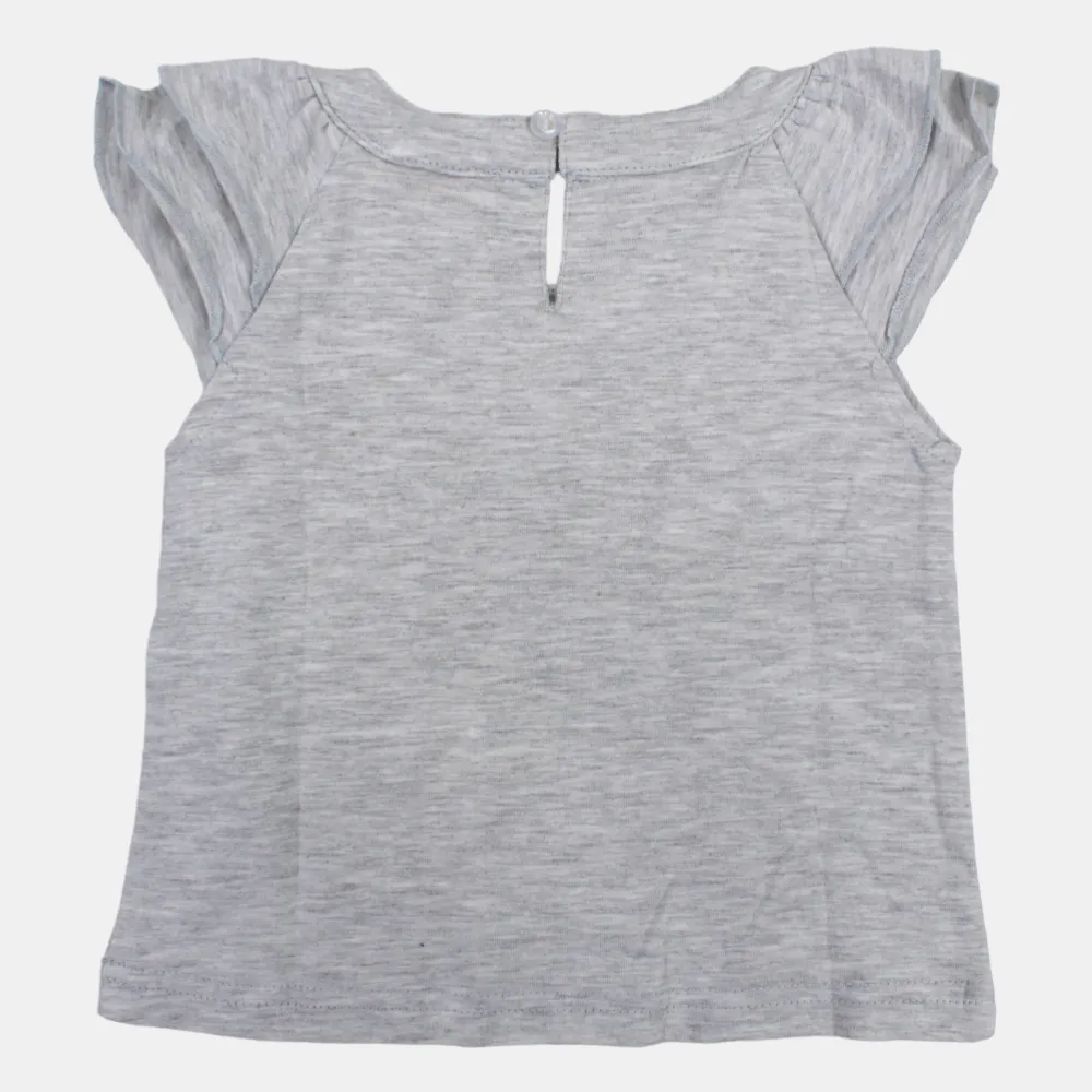 T-shirt sans manches en coton pour filles avec motif Fun House