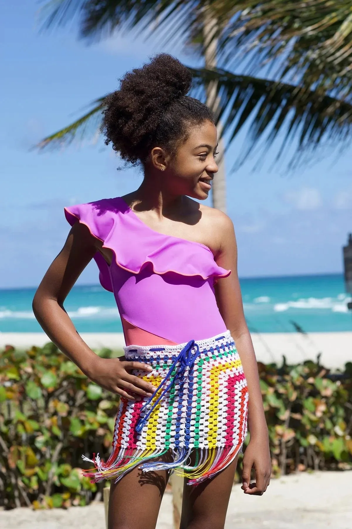 Jupe Sunilda pour filles en multicolore