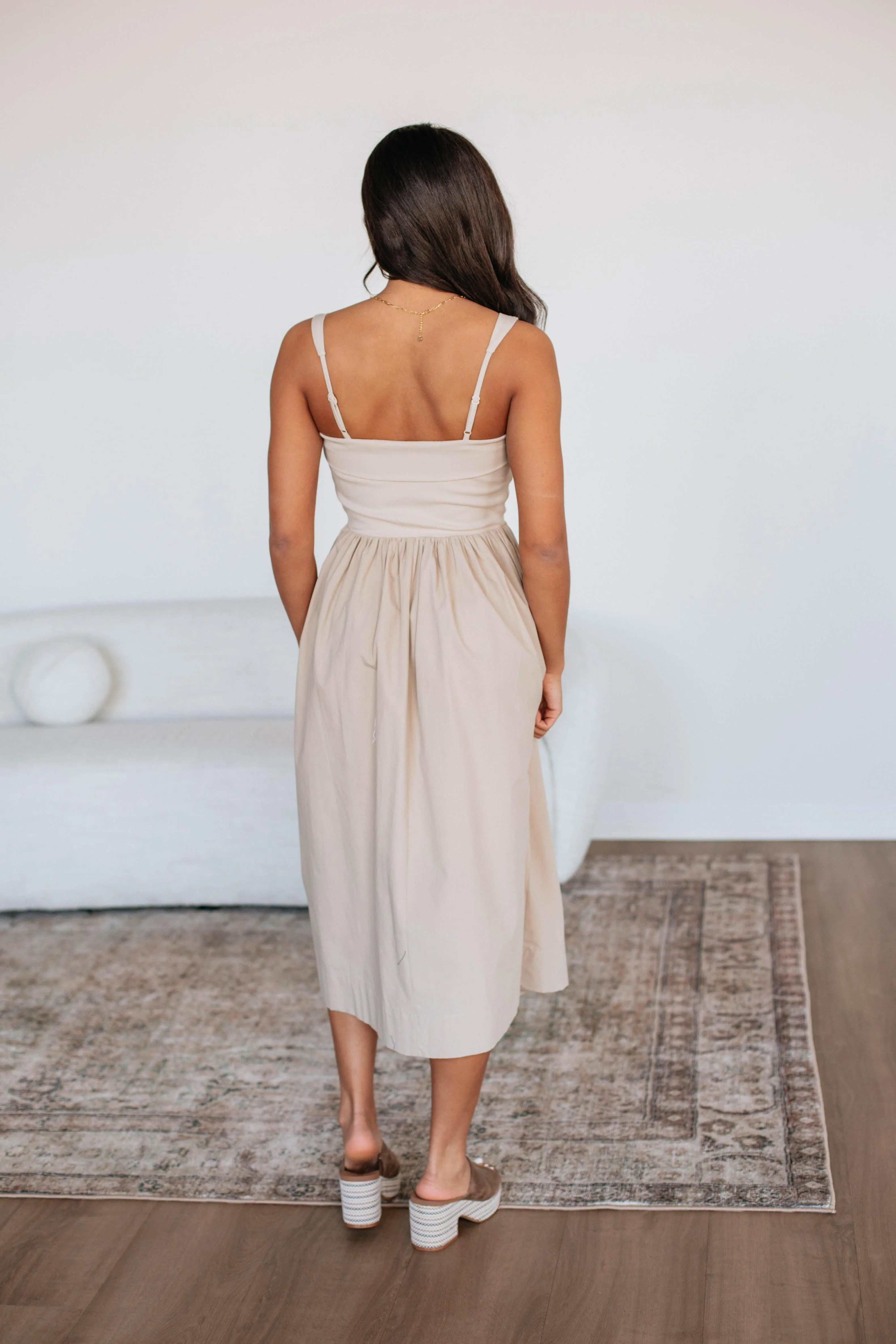 Robe Midi Grace - Taupe