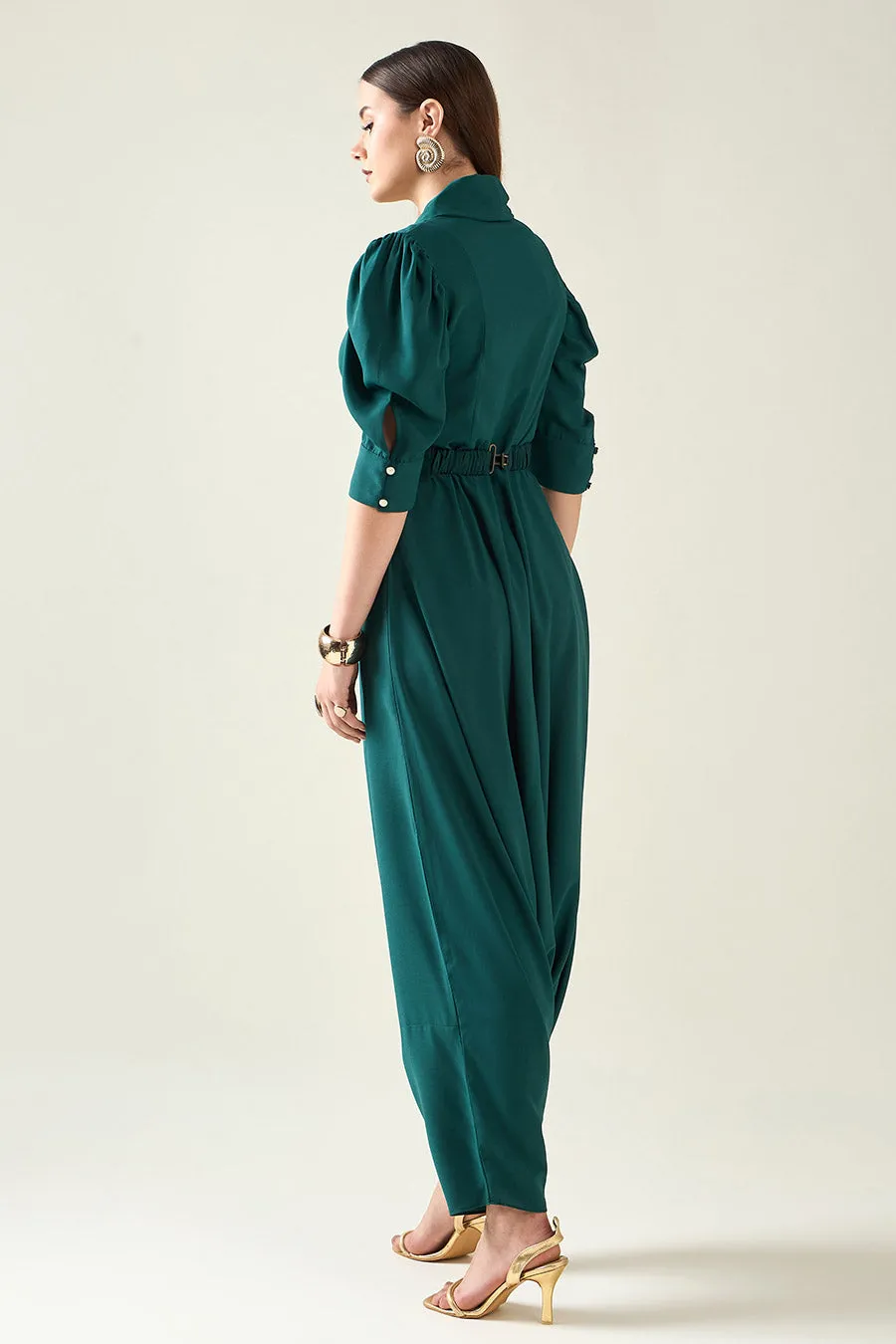 Combinaison Green Alloy avec ceinture à finition métallique