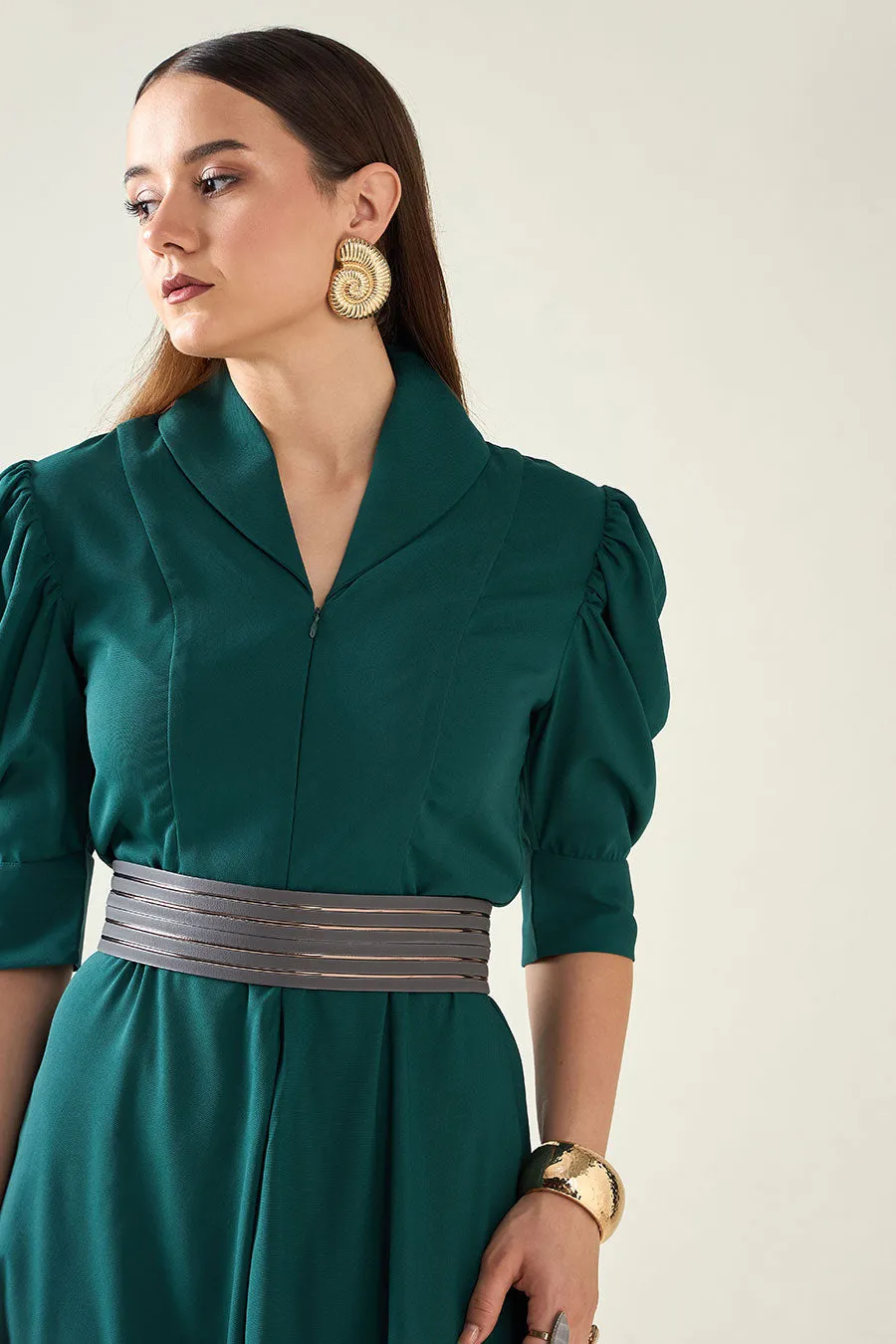 Combinaison Green Alloy avec ceinture à finition métallique