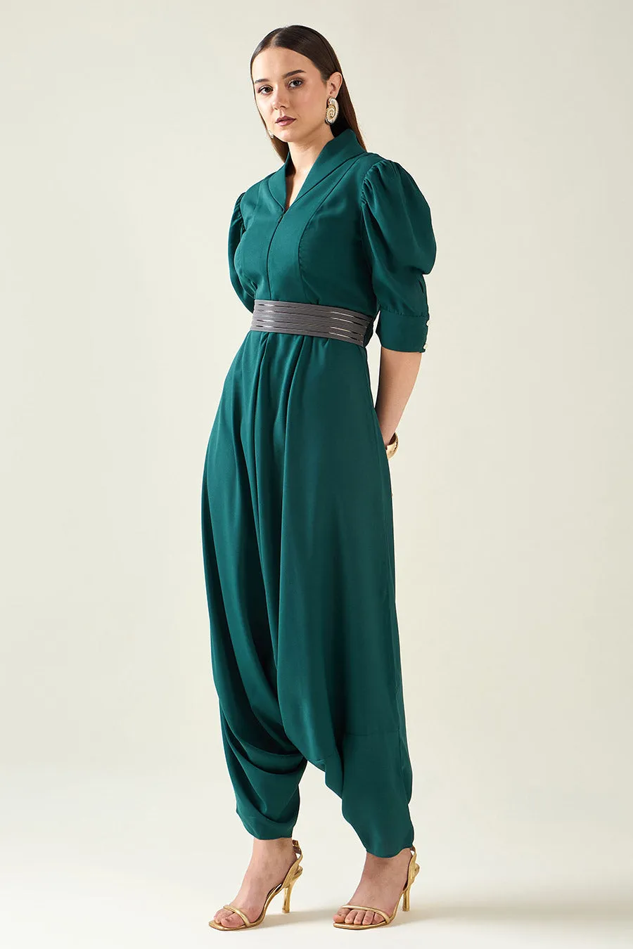 Combinaison Green Alloy avec ceinture à finition métallique