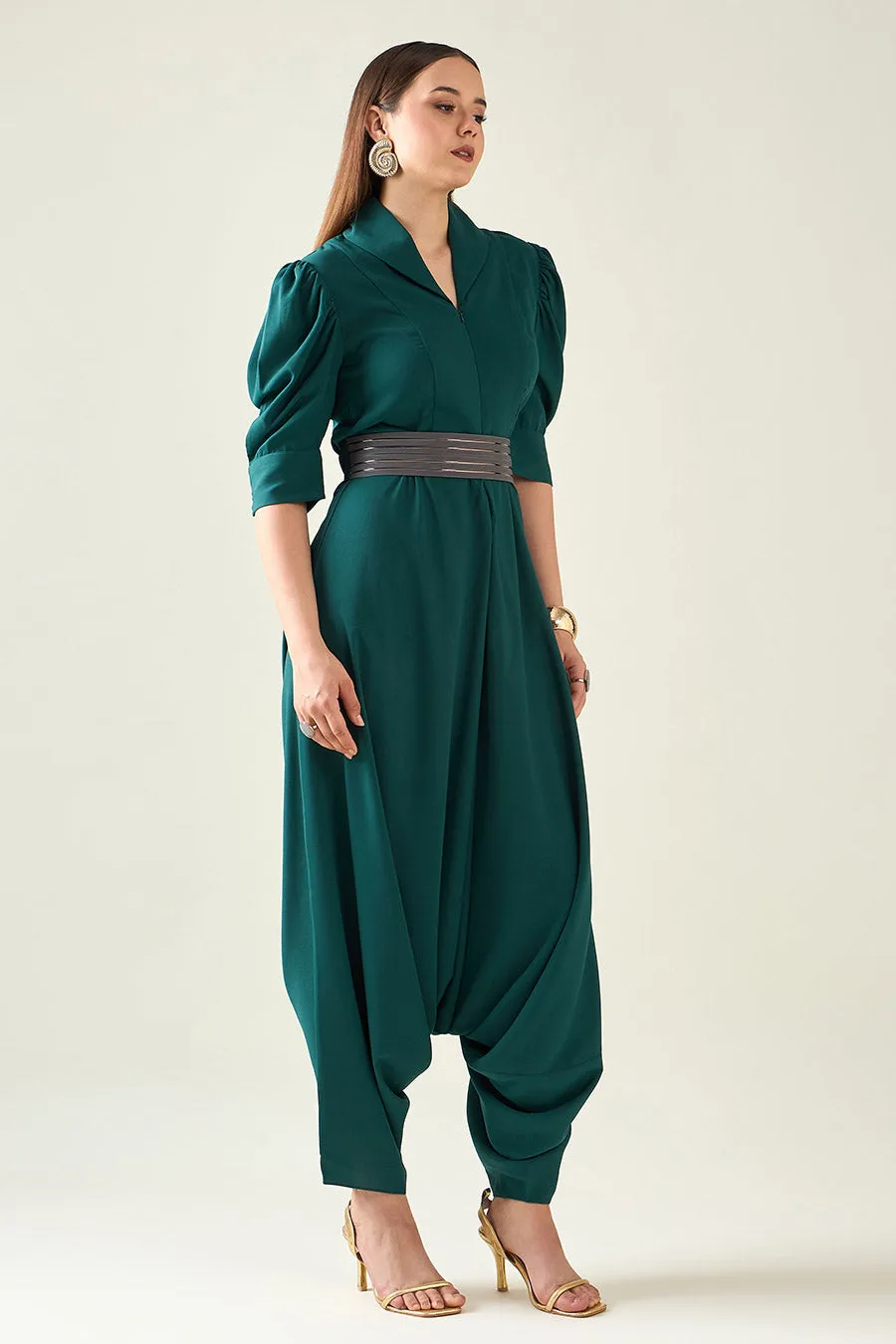 Combinaison Green Alloy avec ceinture à finition métallique
