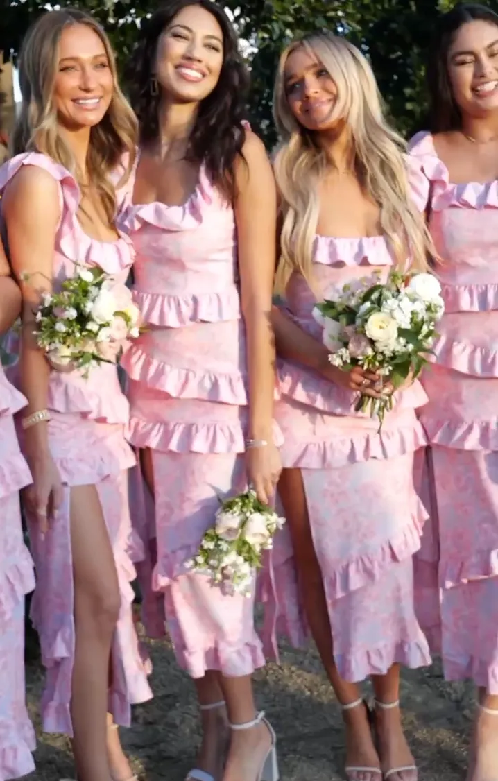 Robe Greta ~ Fleurs rosissantes extensible
