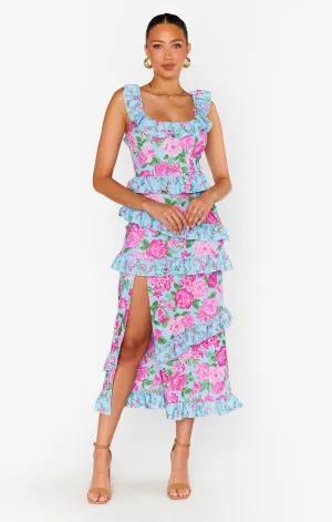 Robe Greta ~ Multifloral Champêtre Élastique