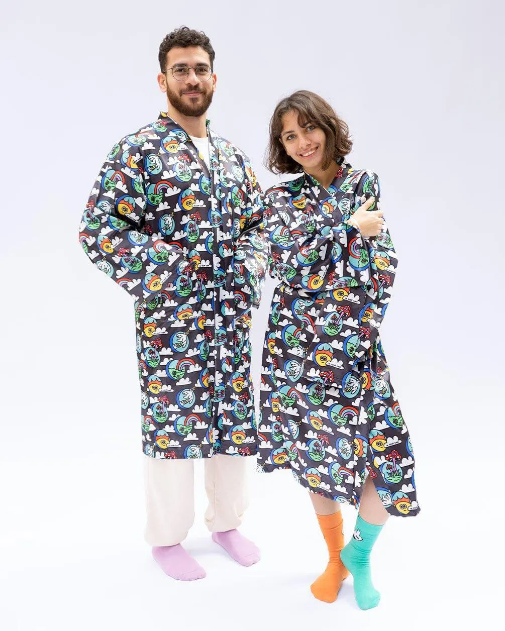Robe Floppy Nuages Gris