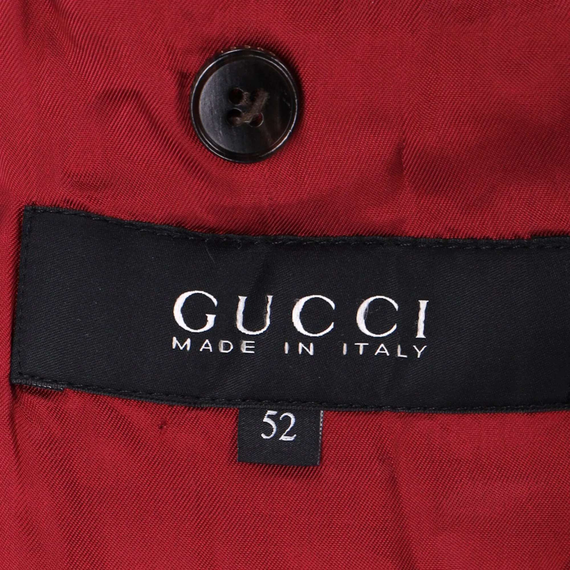 Blazer militaire Gucci avec poches en coton bleu marine
