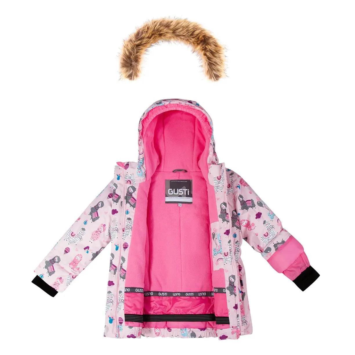Combinaison neige Gusti Girls - Lamas - (2 ans à 8 ans) Babykids Gusti