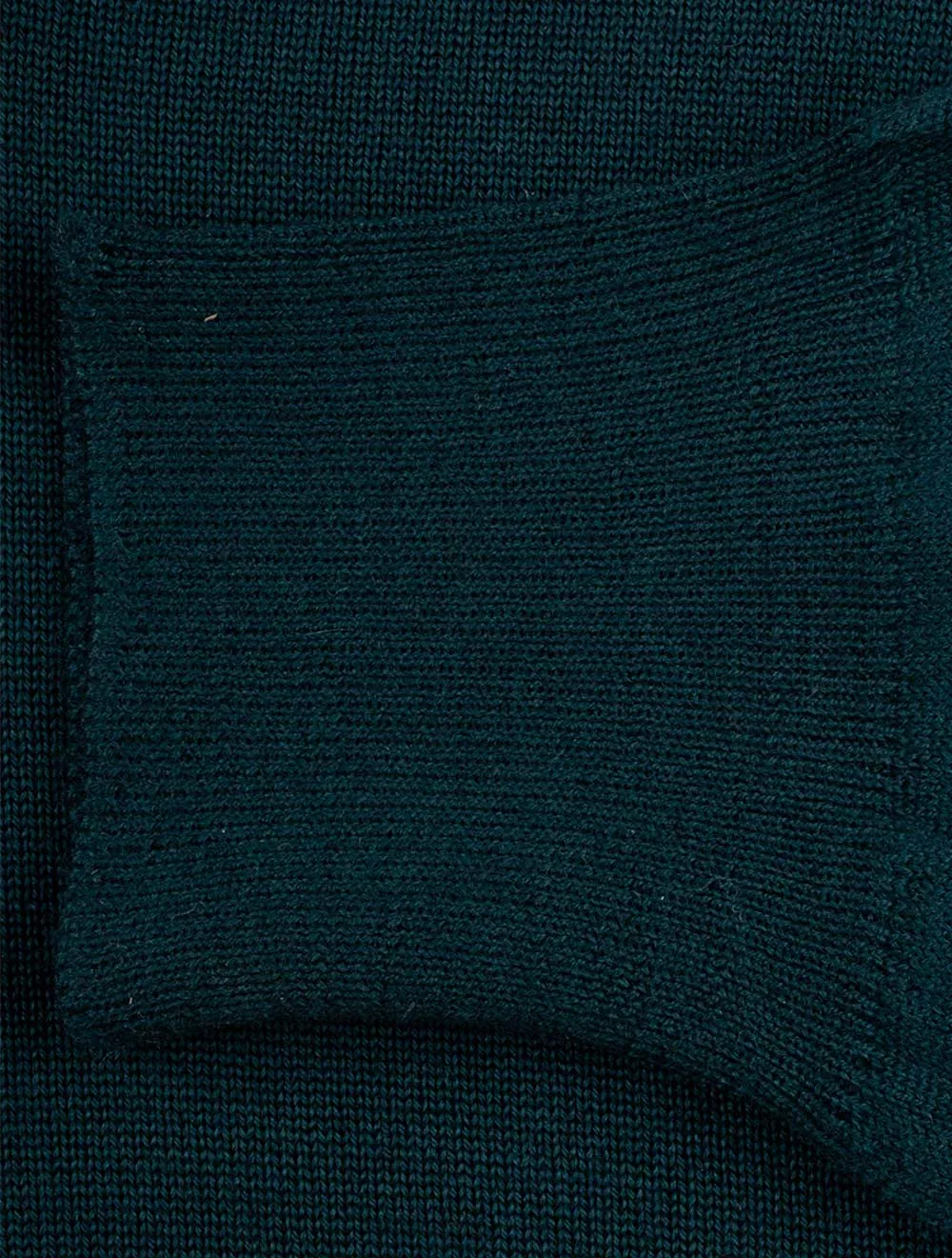 Pull col montant demi-zippé vert