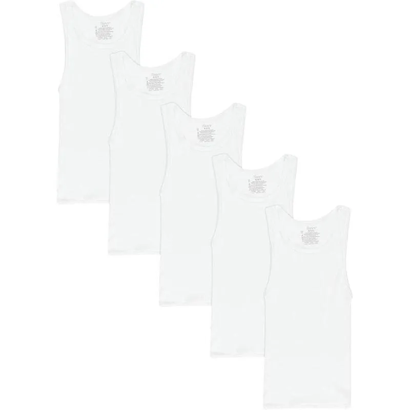 Débardeurs sans étiquettes pour garçons Hanes - Lot de 5 pour bébés et enfants Hanes
