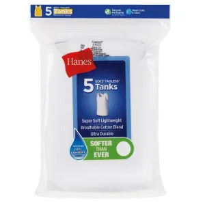 Débardeurs sans étiquettes pour garçons Hanes - Lot de 5 pour bébés et enfants Hanes