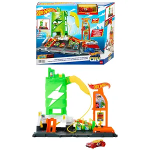 Station de recharge Super Fuel de la ville Hot Wheels