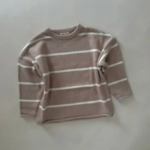 Hunter   Rose : Pull pour enfant Quinn - Rayure fauve