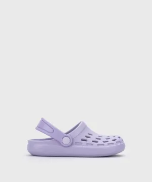 Igor : Claquettes Sport Enfants - Mauve Malva