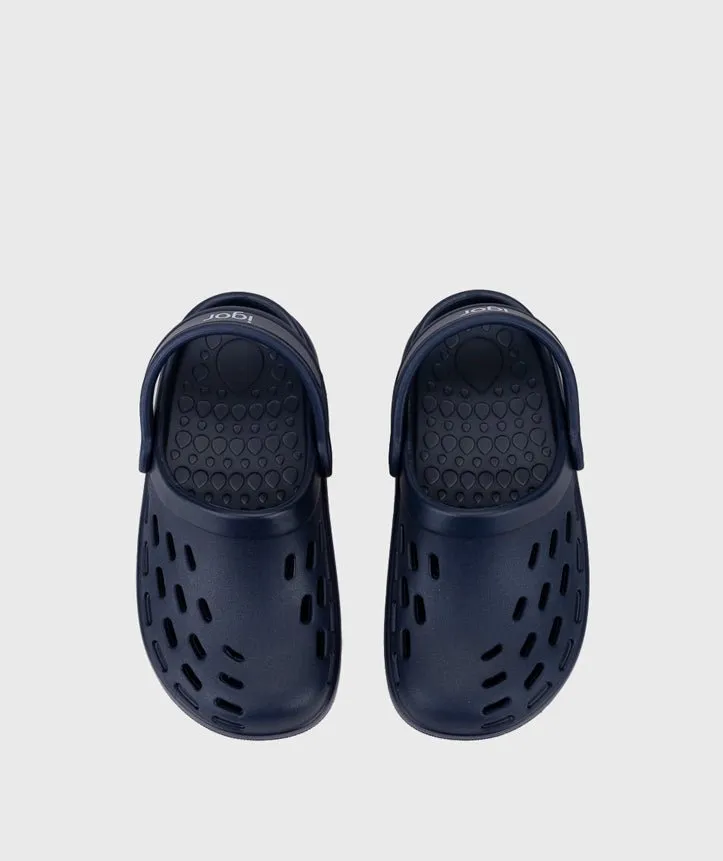 Igor : Claquettes Sport Enfants - Bleu Marino