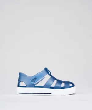 Igor : Sandales en gelée Star Kids - Bleu Marino