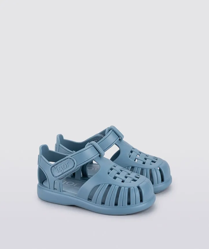 Igor : Sandales en gelée Tobby Kids - Bleu Océan