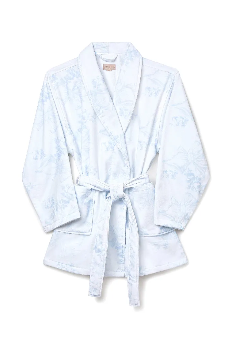 Peignoir en coton indépendant - NUAGE BLEU