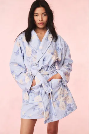 Peignoir en coton Indie - BLEU SOURIRE