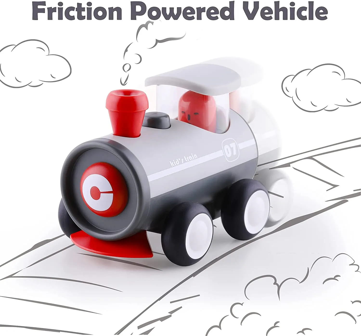 Véhicules à inertie pour bébés - Jeu de voitures électroniques à friction