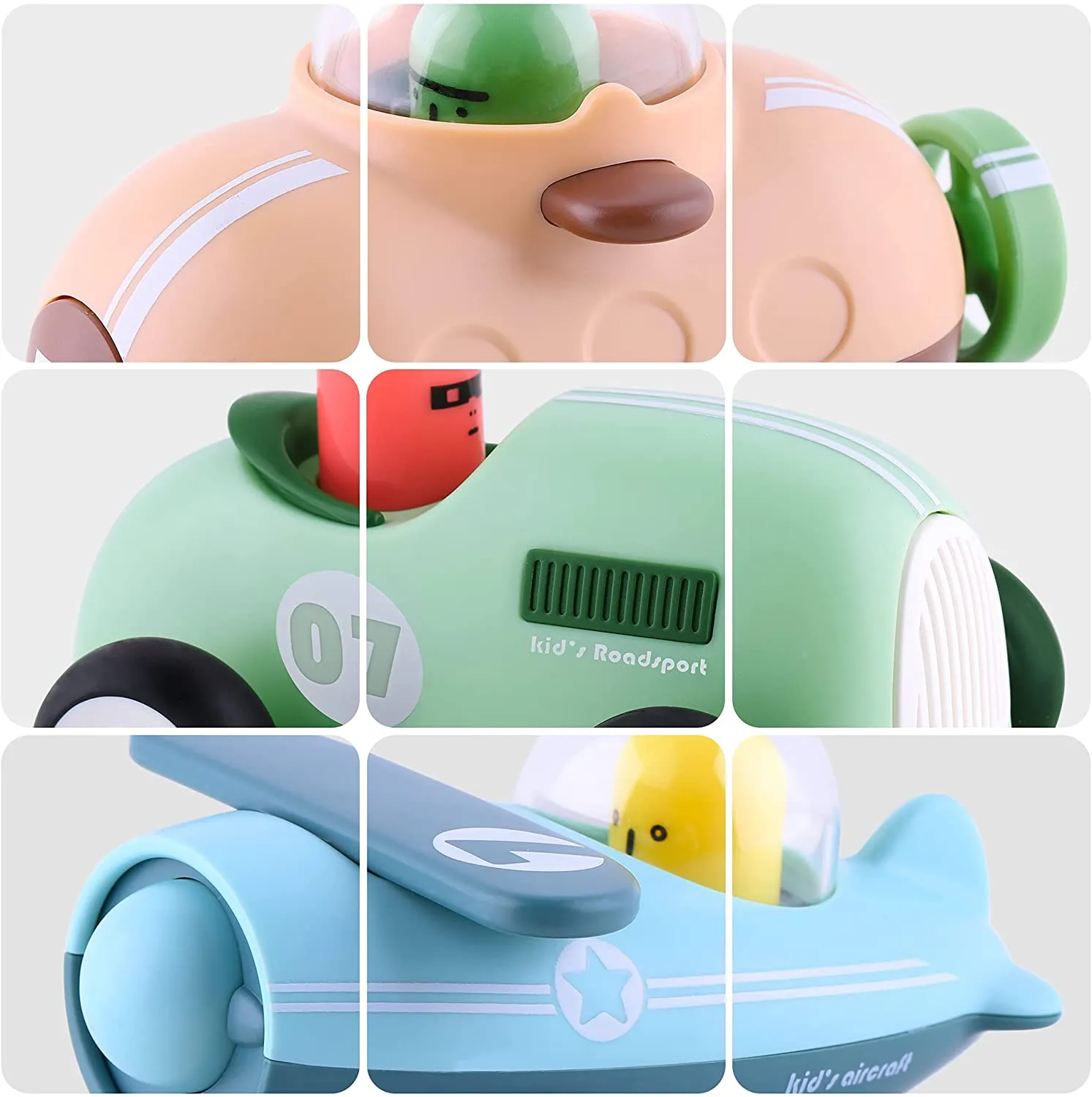 Véhicules à inertie pour bébés - Jeu de voitures électroniques à friction