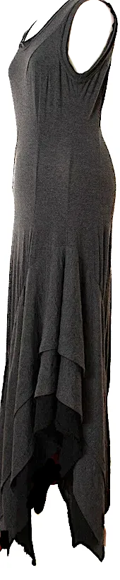 IVAN GRUNDAHL COPENHAGEN. Robe longue sans manches en viscose gris mélangé