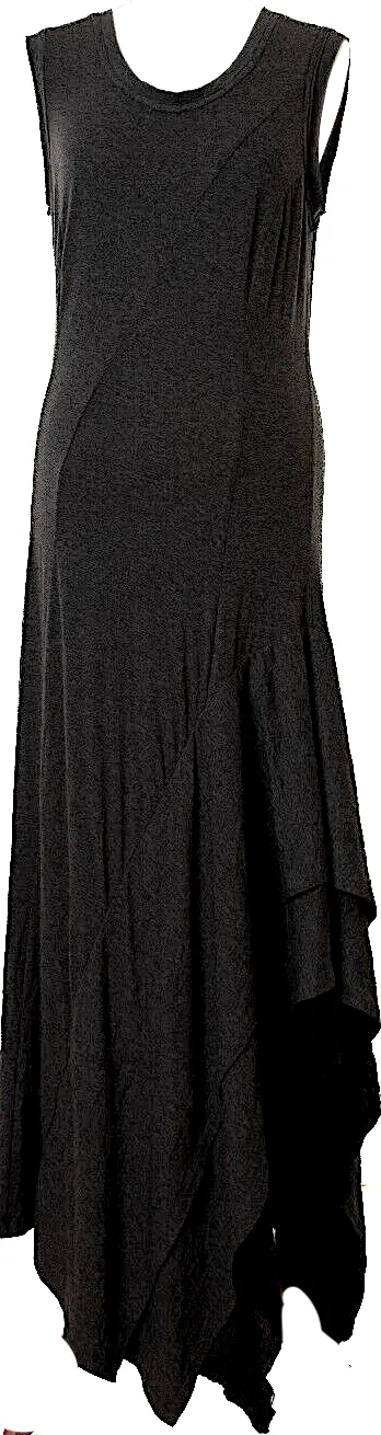 IVAN GRUNDAHL COPENHAGEN. Robe longue sans manches en viscose gris mélangé