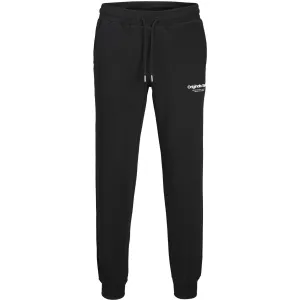 Jack & Jones Junior Pantalon de survêtement noir Gordon Vesterbro à revers Noos Jack Jones Junior