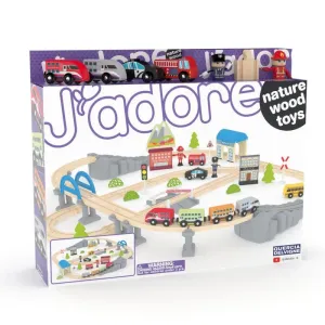 J'adore le Mega Train en Bois