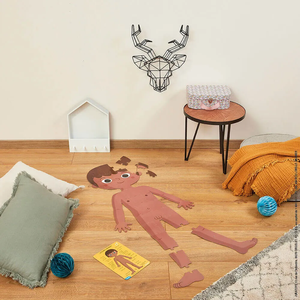Janod - Ensemble de 4 puzzles géants pour découvrir le corps humain