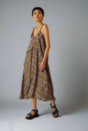 Robe Java à motif usine Art Déco