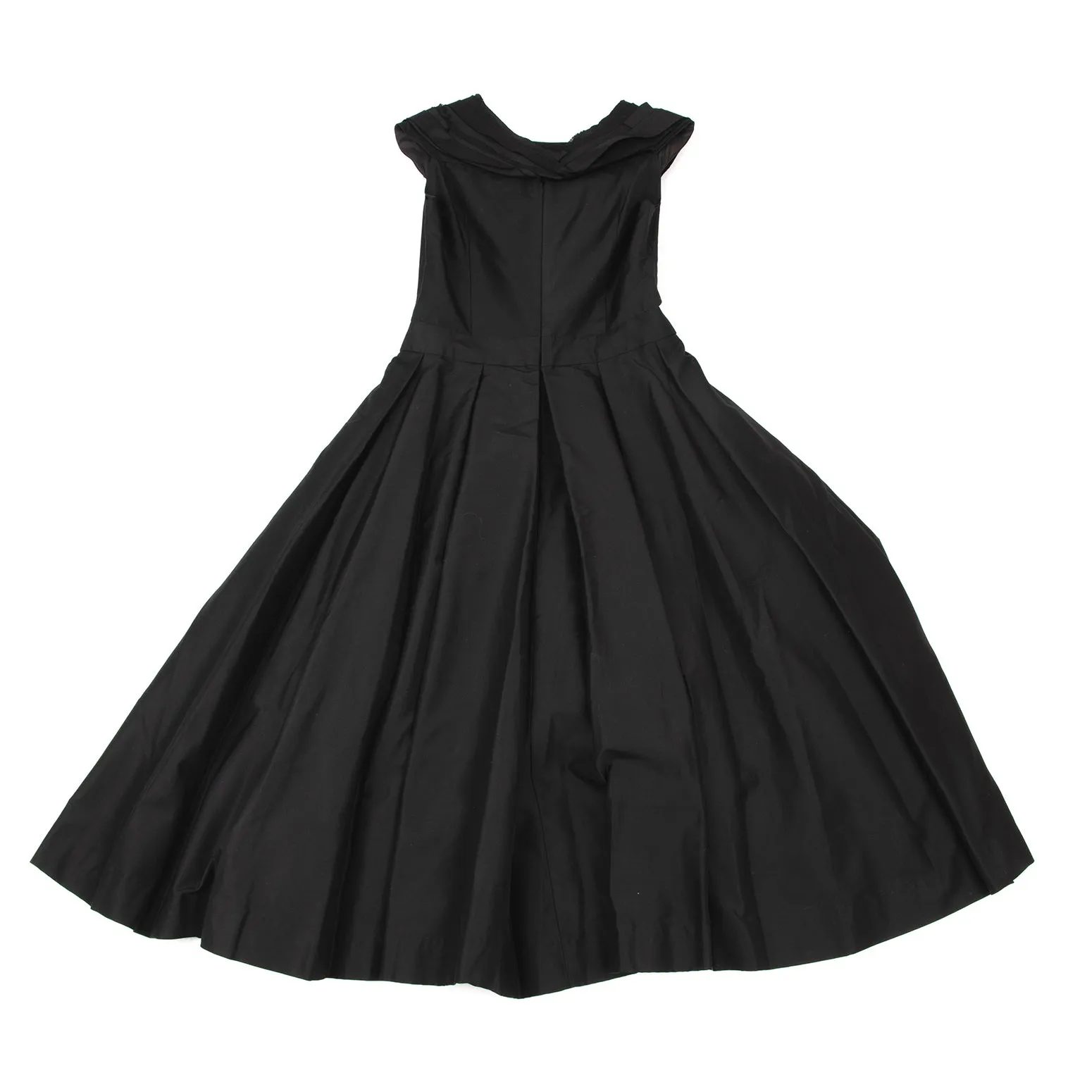 KEITA MARUYAMA Japon. Robe sans manches noire à motifs découpés