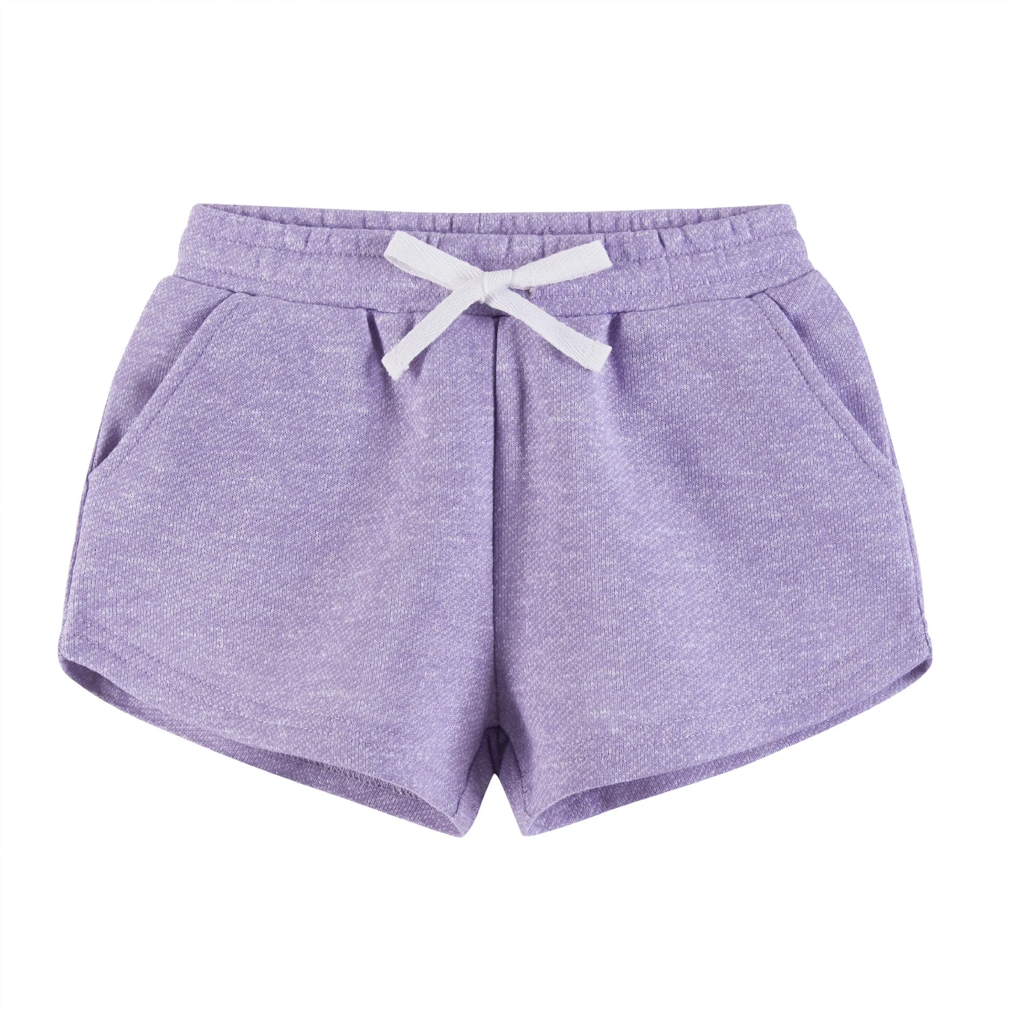 Ensemble Haut à Nœud Devant et Short pour Filles Enfants (2-6 ans) | Visage Souriant Violet Babykids_Andy-Evan