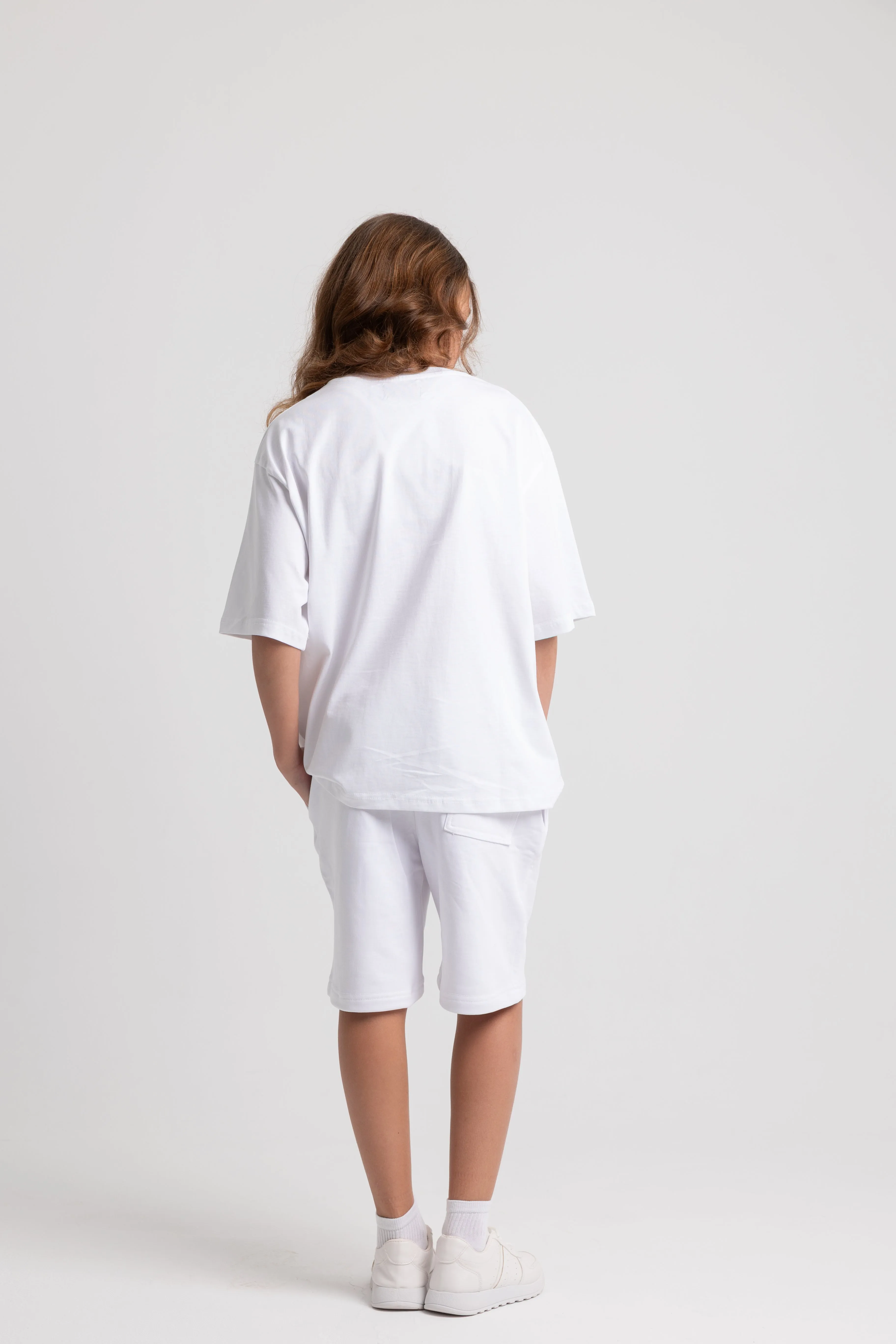 Pyjama en coton pour filles – Blanc