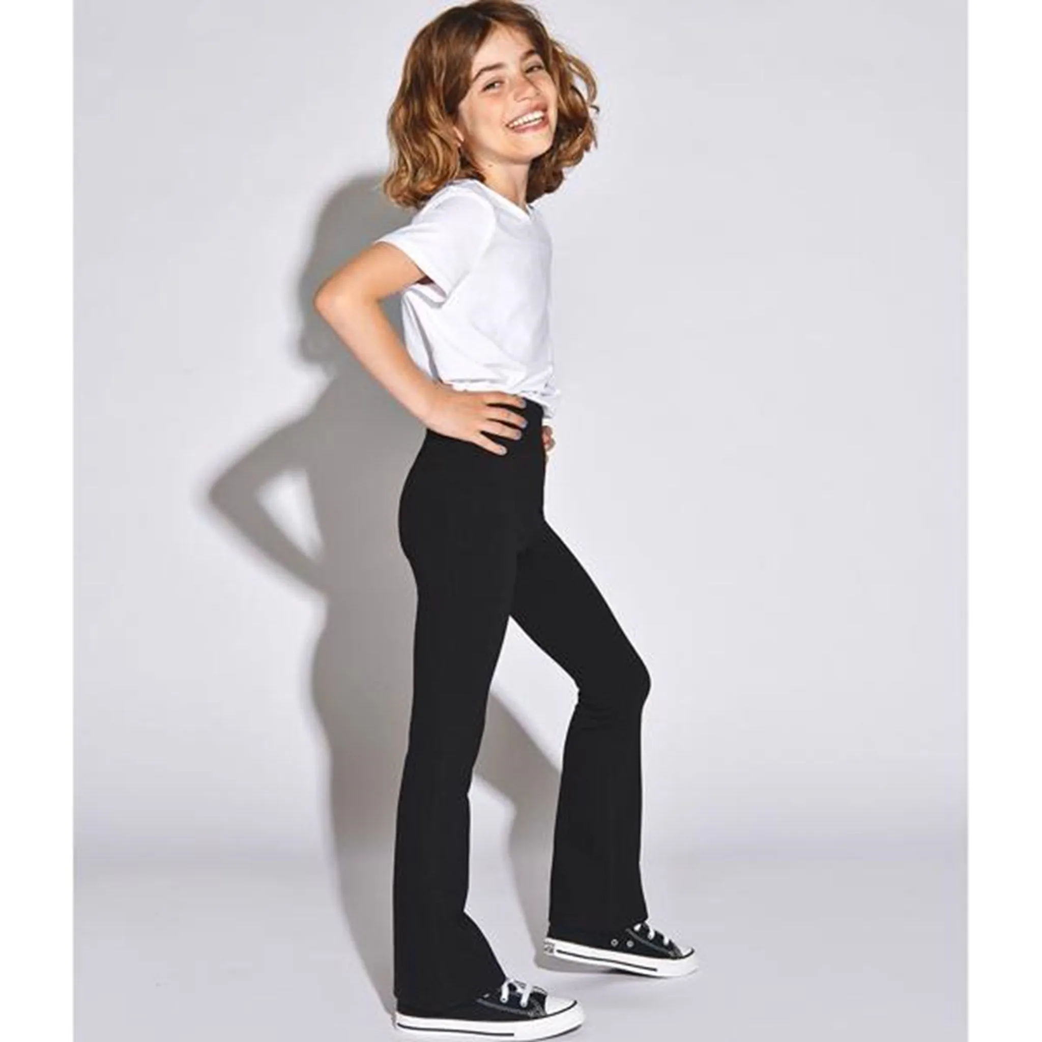 Pantalon évasé noir Paige pour enfants Kids Only