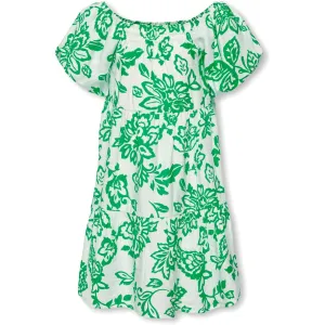Robe fleurie Kiera pour enfants ONLY Cloud Dancer PAISLEY FLOWER