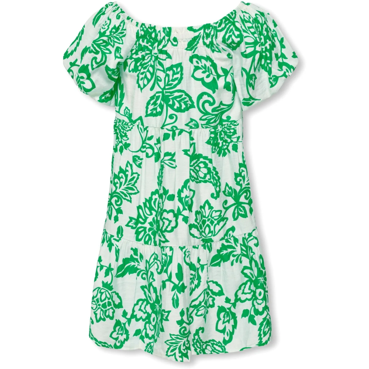 Robe fleurie Kiera pour enfants ONLY Cloud Dancer PAISLEY FLOWER