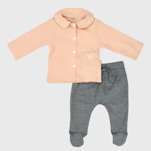 Pyjama en polaire à manches longues motif chaton