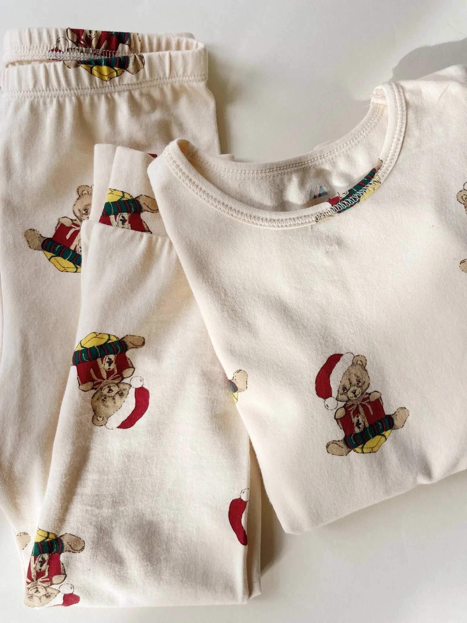 Konges Sløjd : Ensemble Basique Blouse/Pantalon - Ourson de Noël
