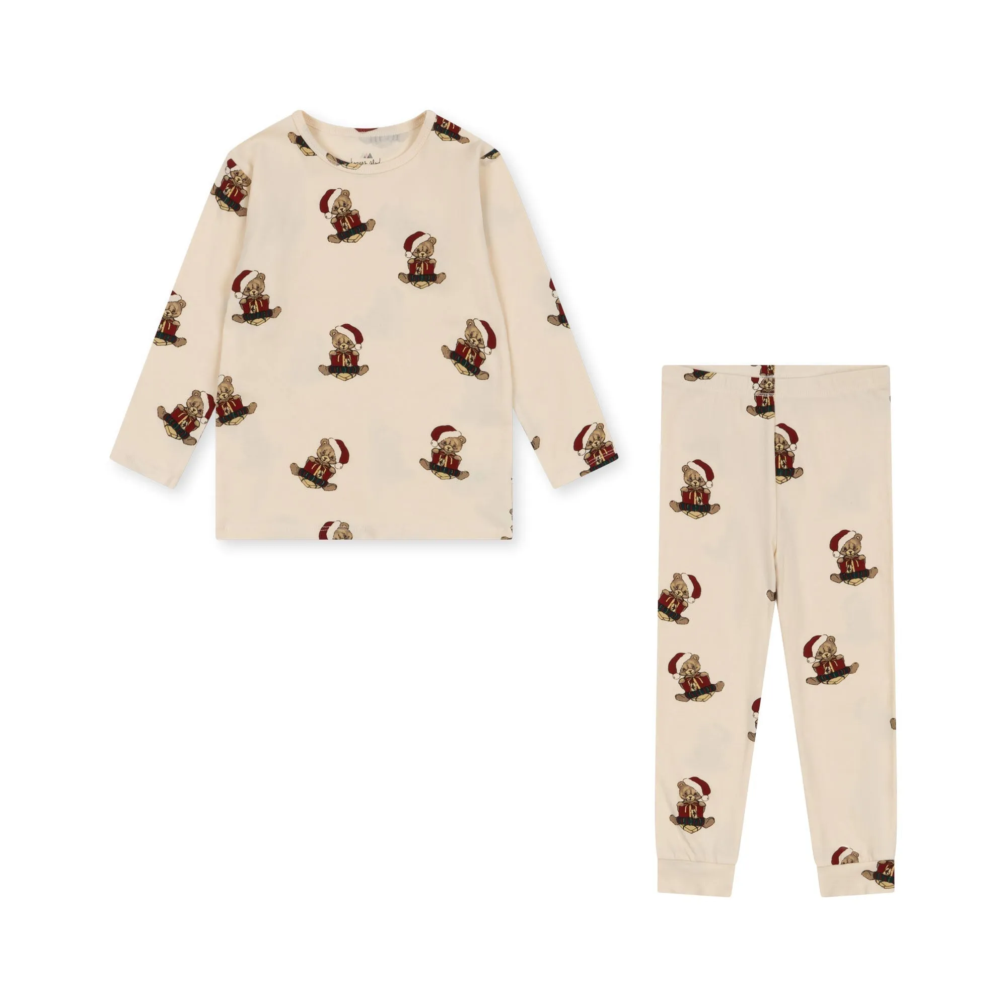 Konges Sløjd : Ensemble Basique Blouse/Pantalon - Ourson de Noël