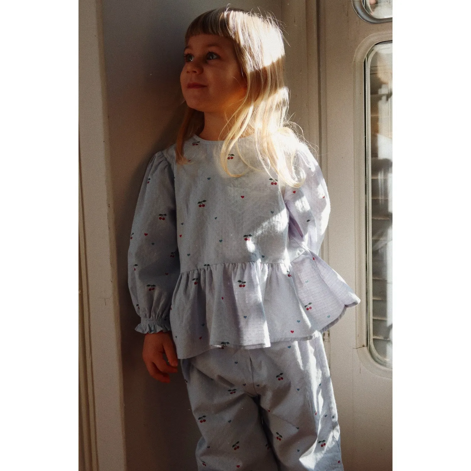 Konges Sløjd Cerise Bleu Cœur Evia Pantalon Gots Konges Sloejd