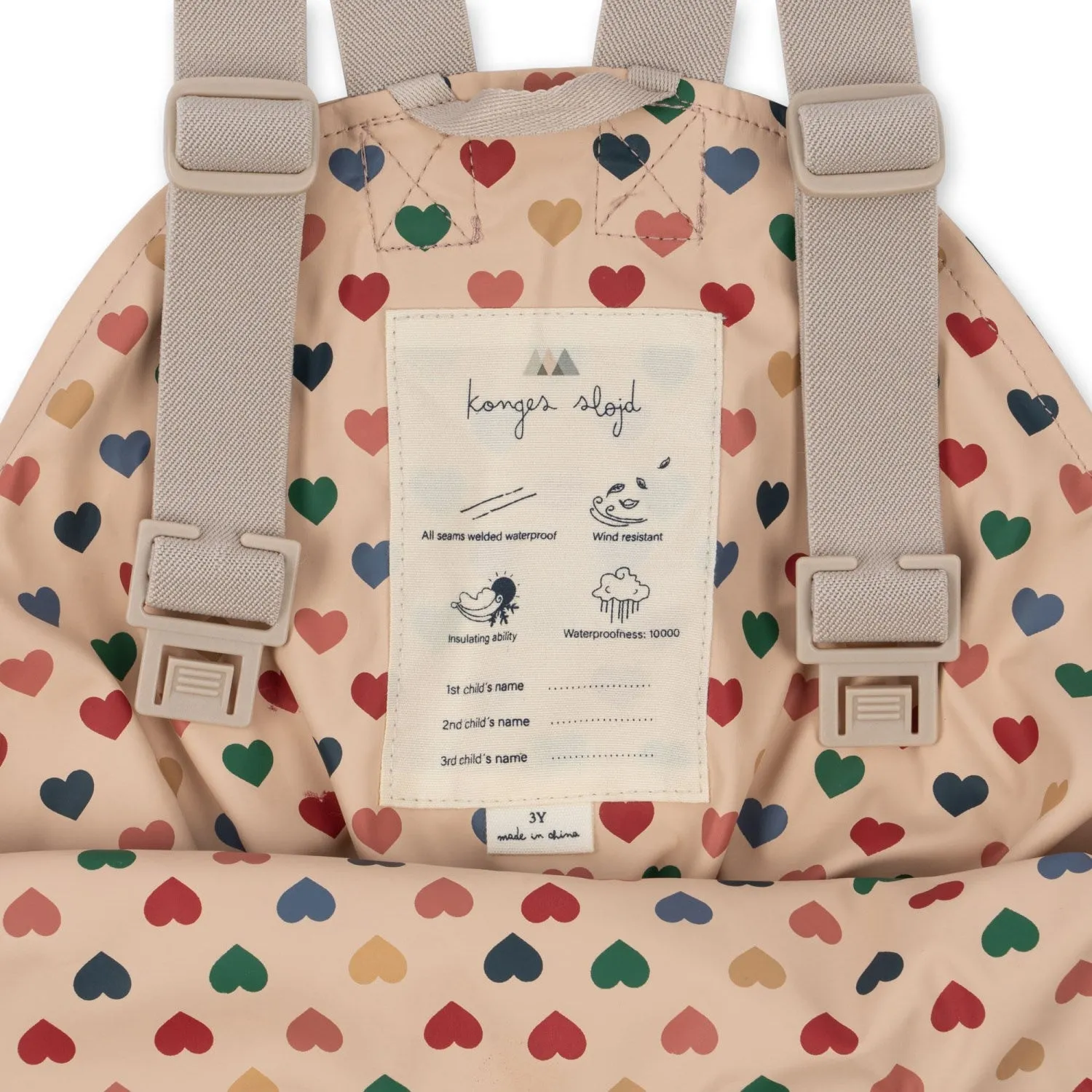 Konges Sløjd Coeur Coloré Frappé Pluie Palmier Ensemble Fille Konges Sloejd