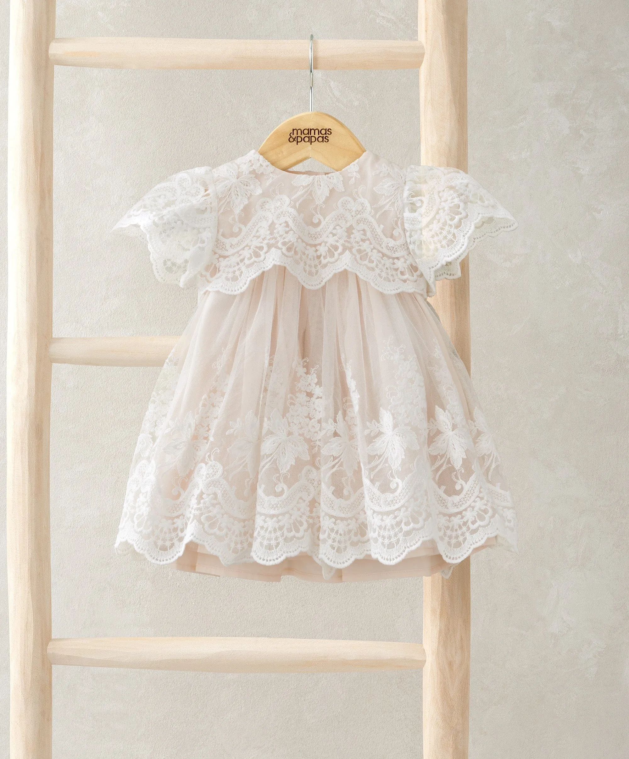 Robe à manches à volants en dentelle pour bébés et enfants Mamas & Papas
