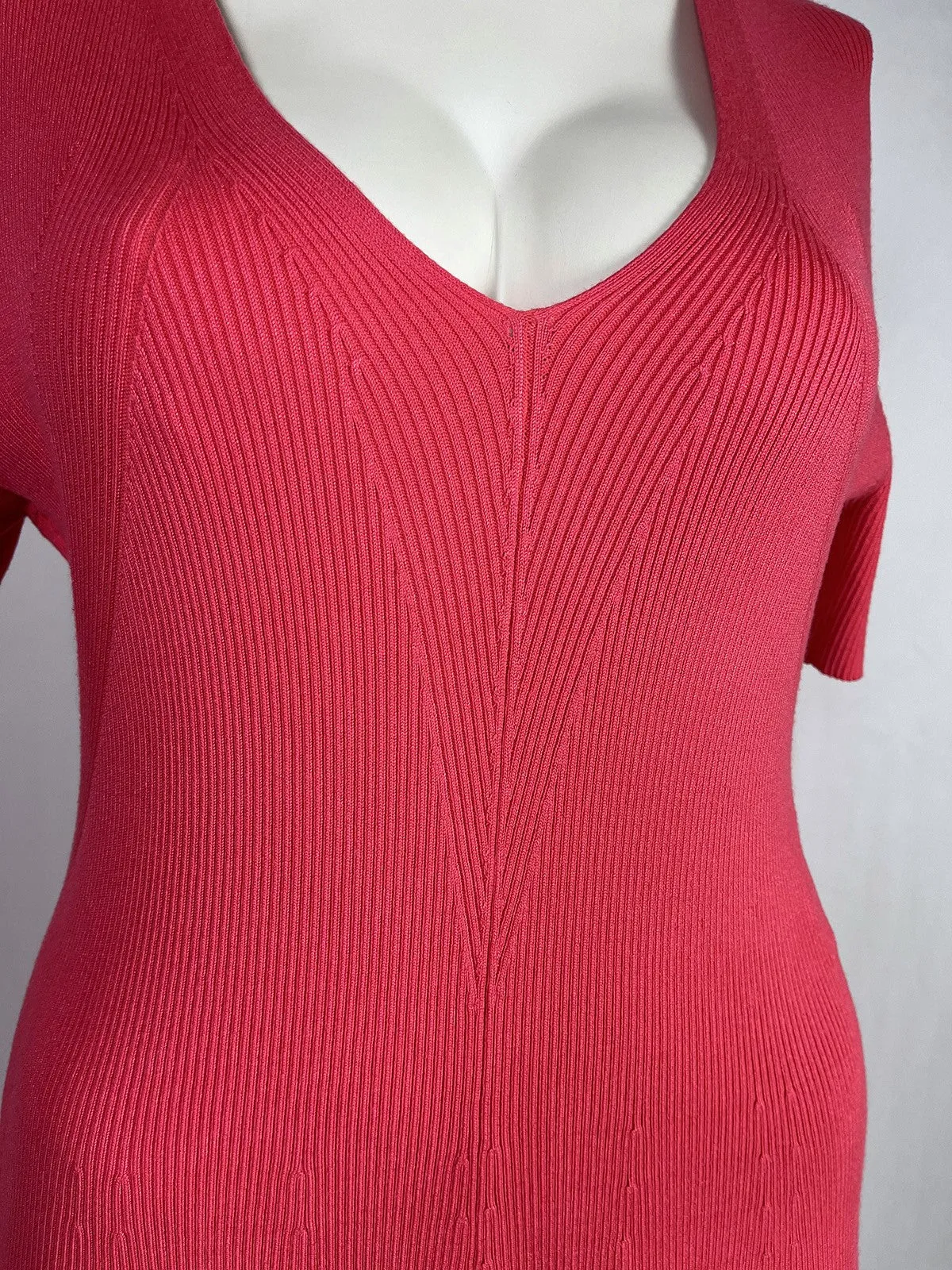 Robe côtelée néon pêche Lane Bryant taille 18W NWT