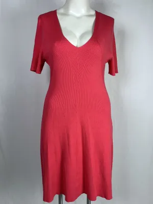 Robe côtelée néon pêche Lane Bryant taille 18W NWT