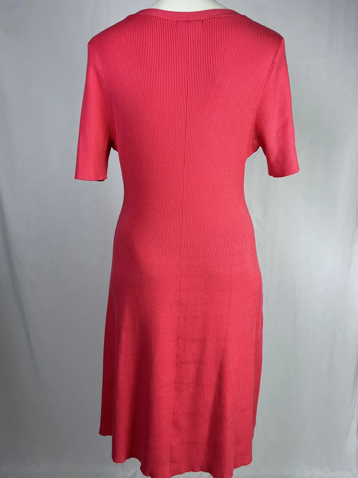 Robe côtelée néon pêche Lane Bryant taille 18W NWT
