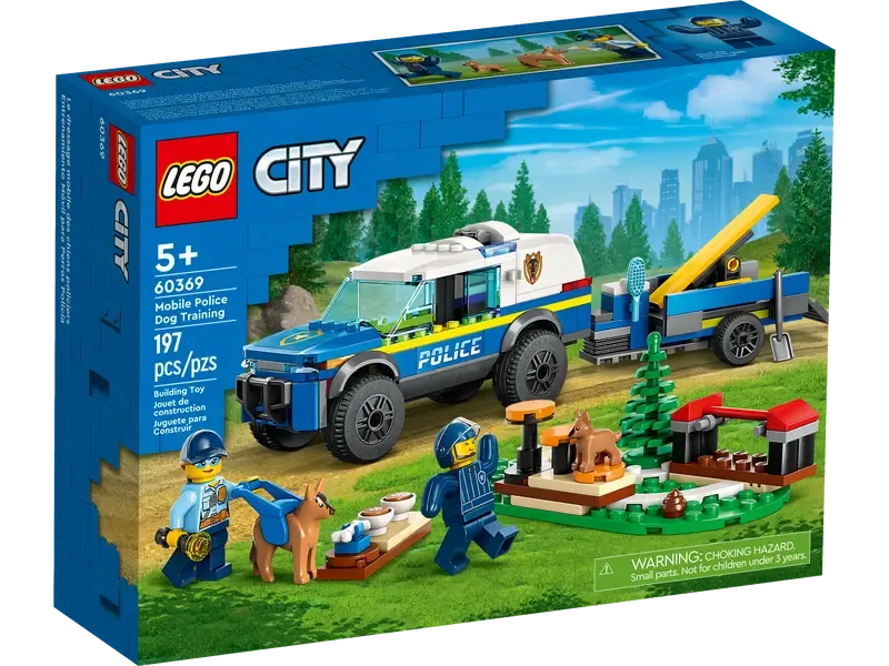 LEGO CITY Entraînement Mobile pour Chien Policier 60369