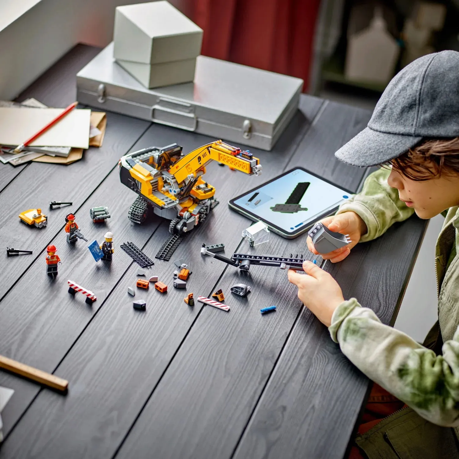 Excavatrice de construction jaune LEGO® City 60420
