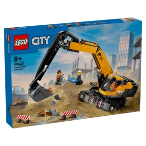 Excavatrice de construction jaune LEGO® City 60420